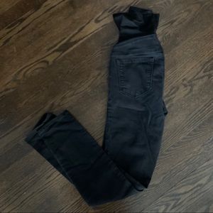 Maternity black jeans, Loft, size 2
